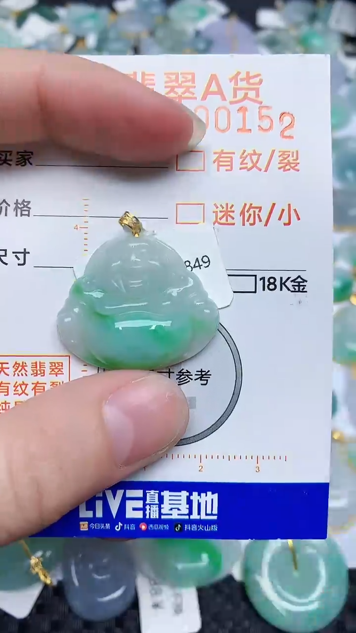 【闪购商品】翡翠颈饰18K金镶嵌45345345