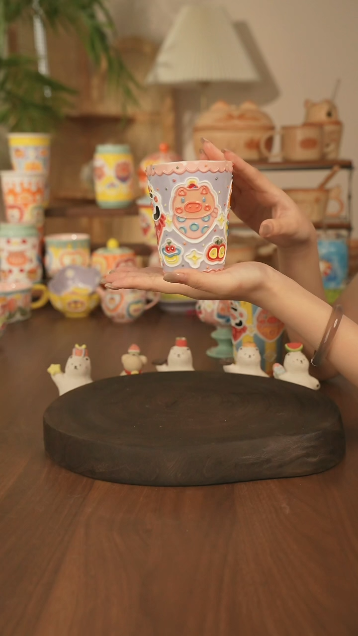 杯子景德镇原创手作陶瓷