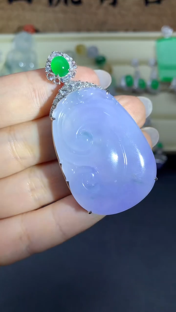 【闪购商品】翡翠颈饰18K金镶嵌561-中国好珍宝