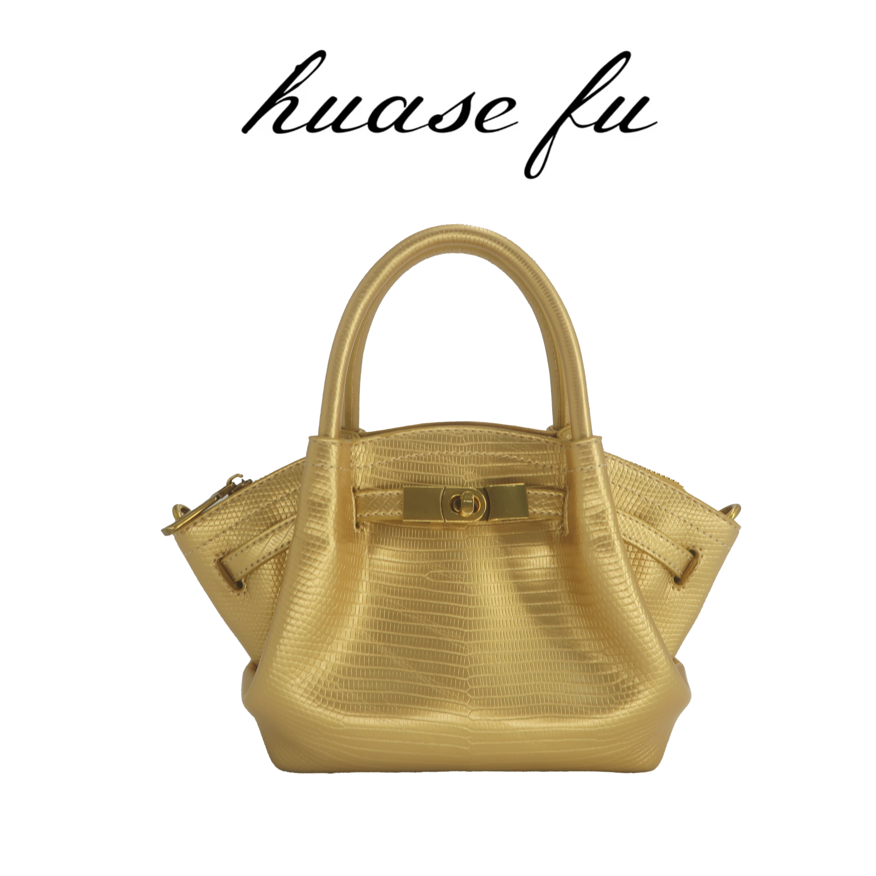 【刘金牙2026定制女包】定制款金色手提女包单肩斜挎包E003