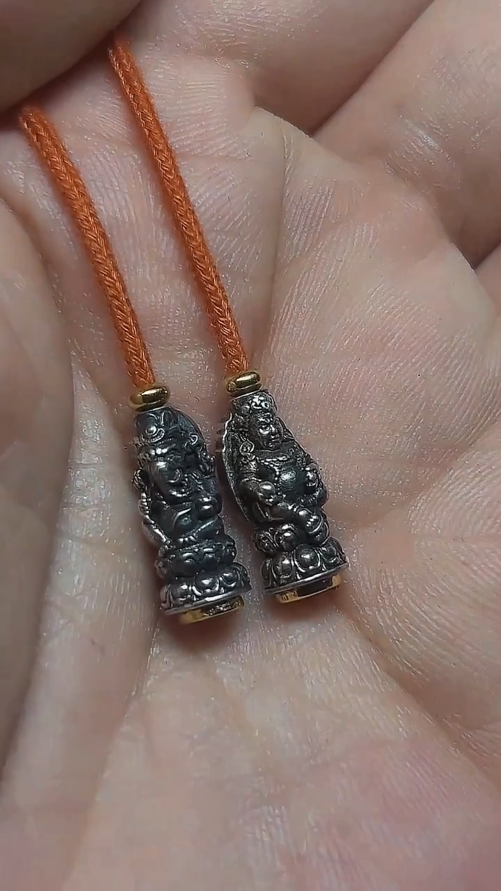 无925银S925银造像弟子珠