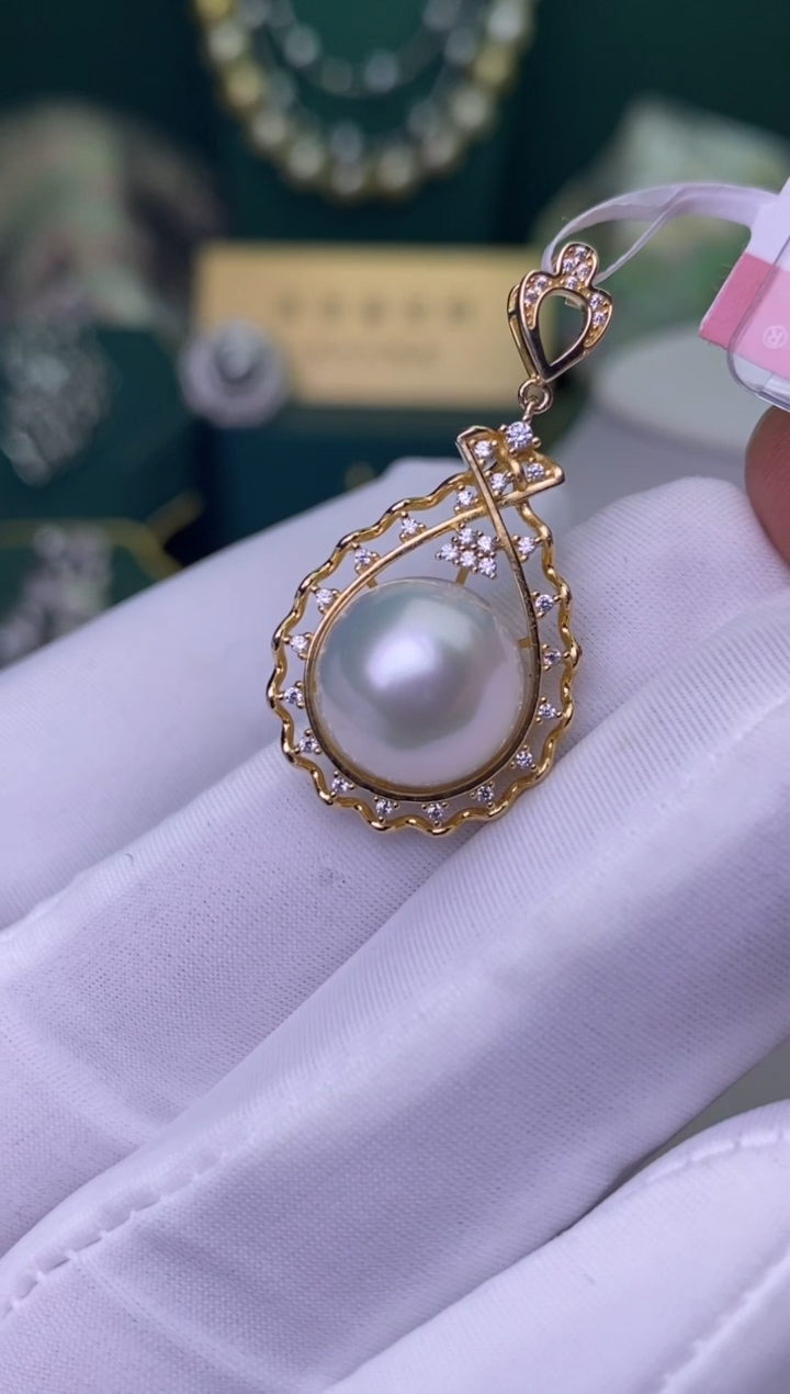 【闪购商品】海水珍珠颈饰银S925镶嵌11-12