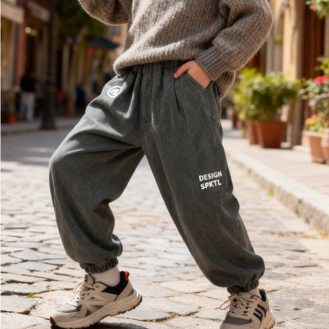 19539高端专享秋冬款加绒裤子灰色