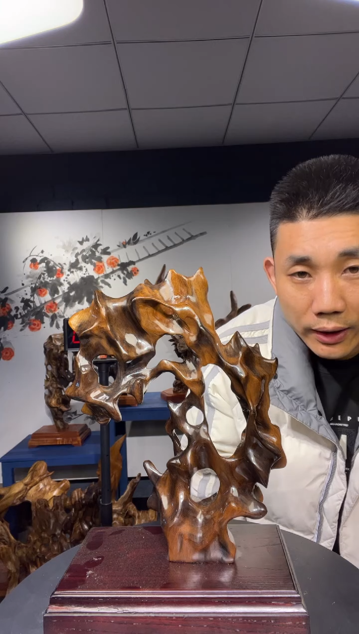 【闪购商品】金丝楠木雕金丝楠木工艺品摆件