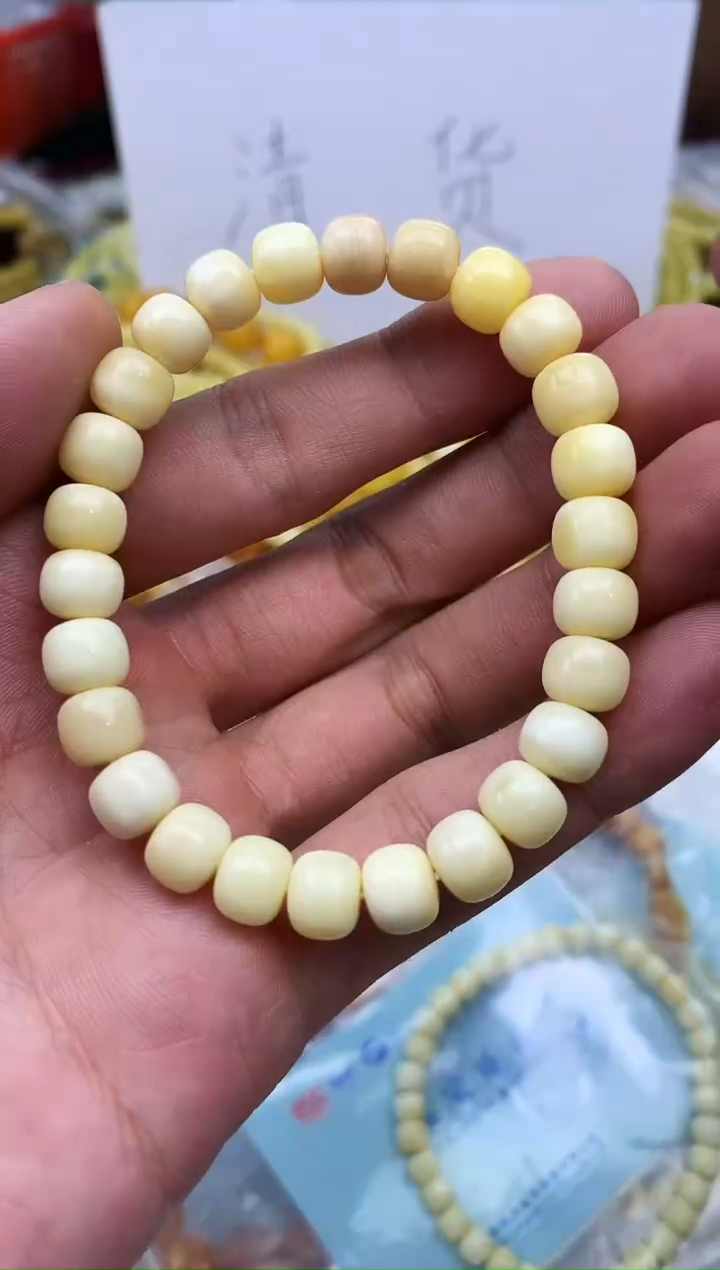 裸石蜜蜡未镶嵌手串卡8