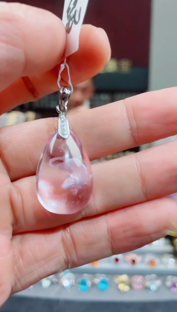 吊坠(不含链)未镶嵌水晶傲*水晶吊坠 老鼠