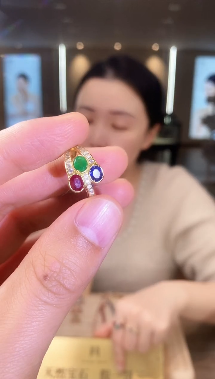 【闪购商品】蓝宝石戒指银S925镶嵌09