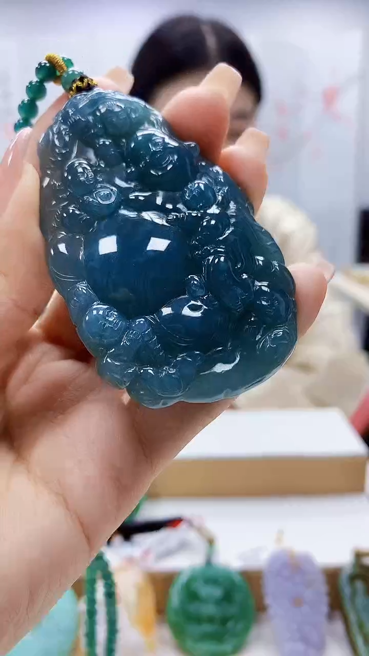 未镶嵌定制翡翠4812ty-毛货挂件10