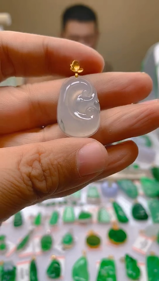 【闪购商品】翡翠颈饰18K金镶嵌 新号开播，全场乱卖