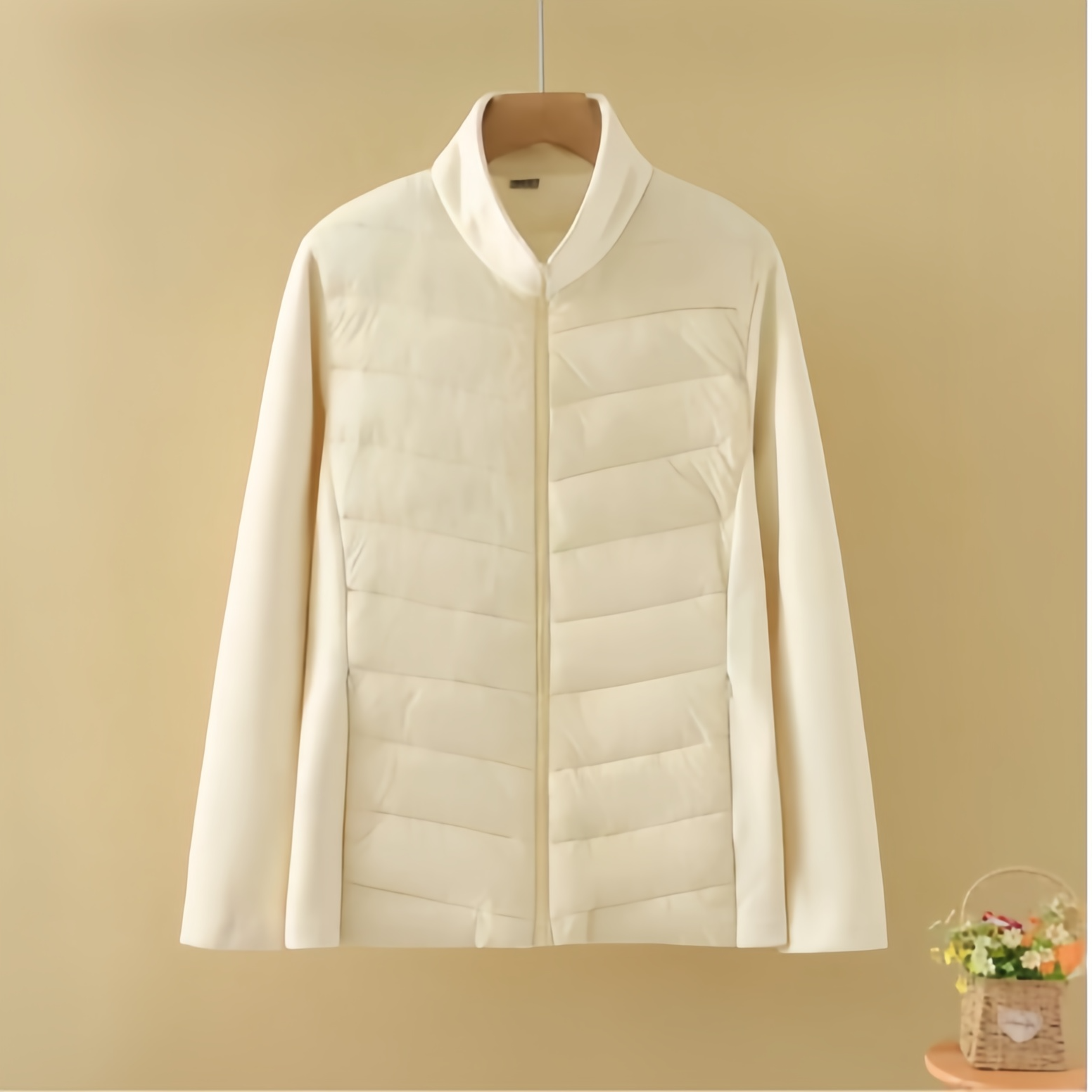 小蛮腰轻薄棉服立领