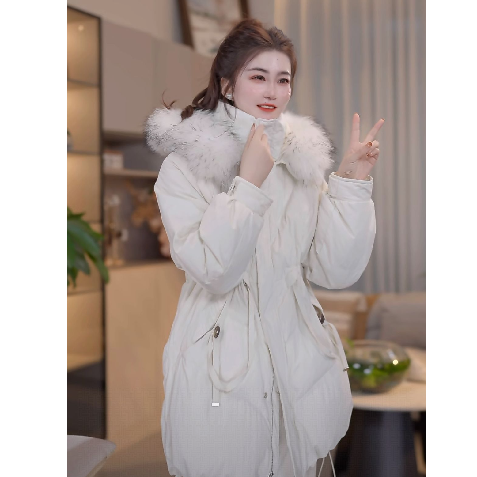 『远方来信F』设计显瘦百搭时尚羽绒服001