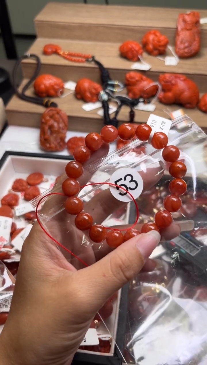 【闪购商品】南红玛瑙珠宝奇石未镶嵌53-10+