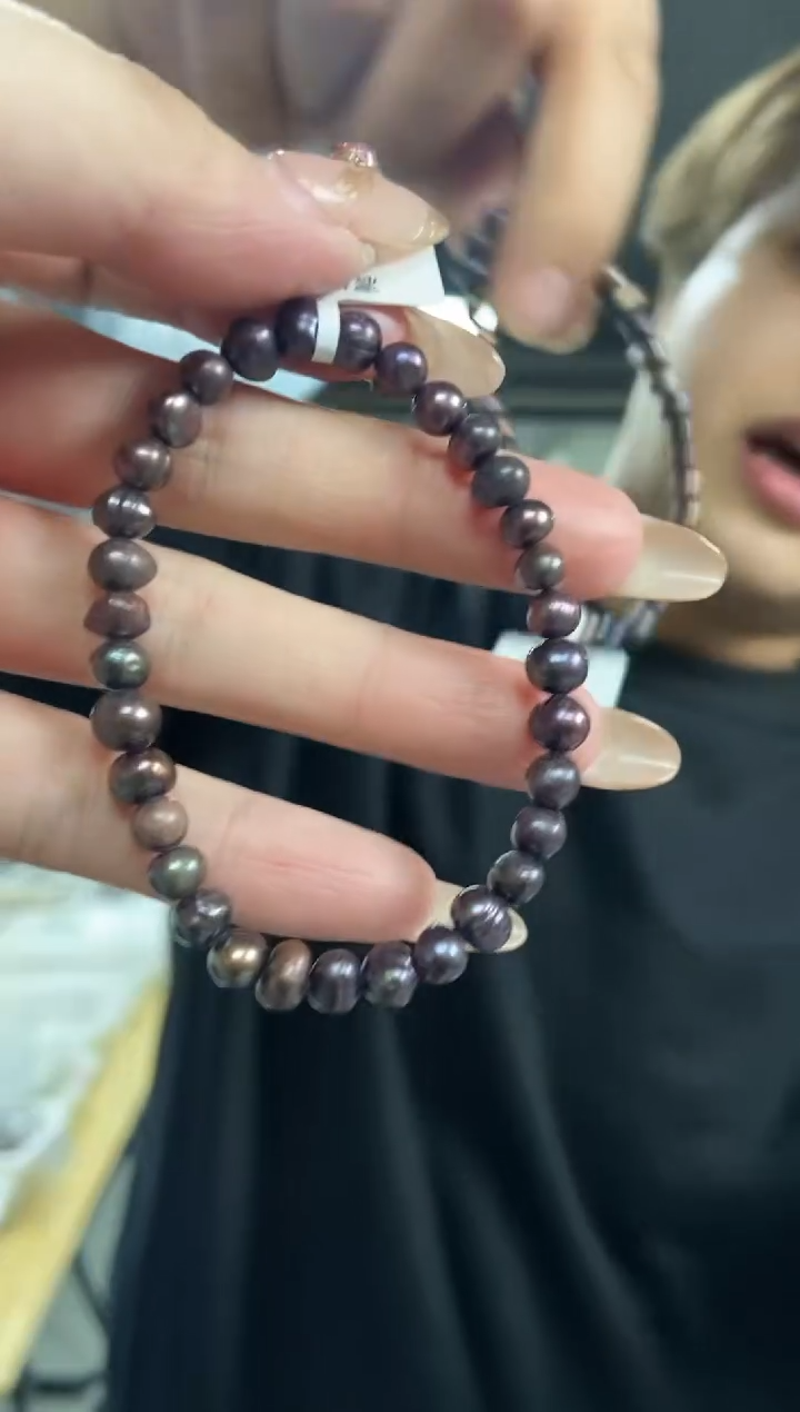 【闪购商品】海水珍珠手串未镶嵌多样性发其一颜色微差