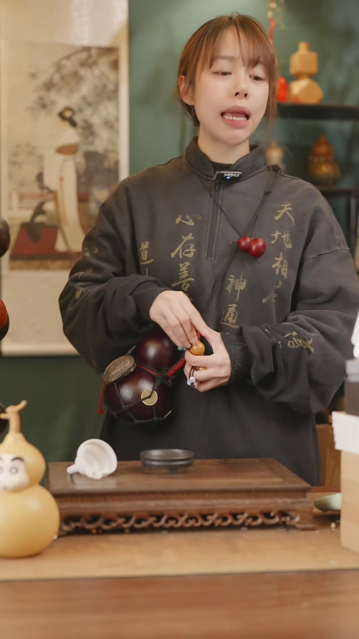 【闪购商品】347号精品天然大漆工艺防渗内胆酒葫芦~