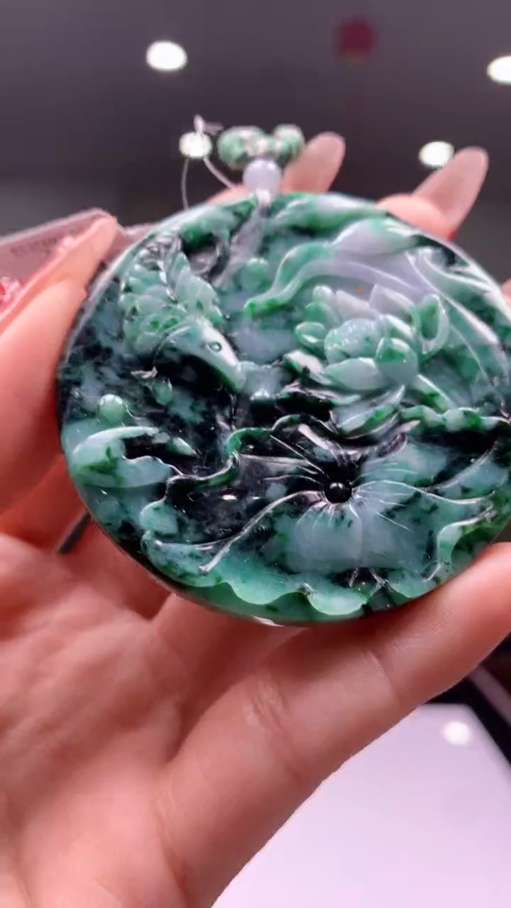 【闪购商品】定制翡翠未镶嵌1061ry-毛货挂件17