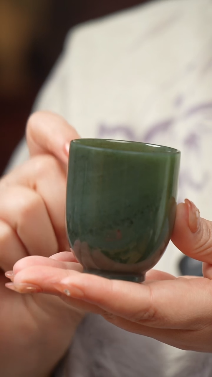 未镶嵌和田玉把件茶杯（多样性发货）