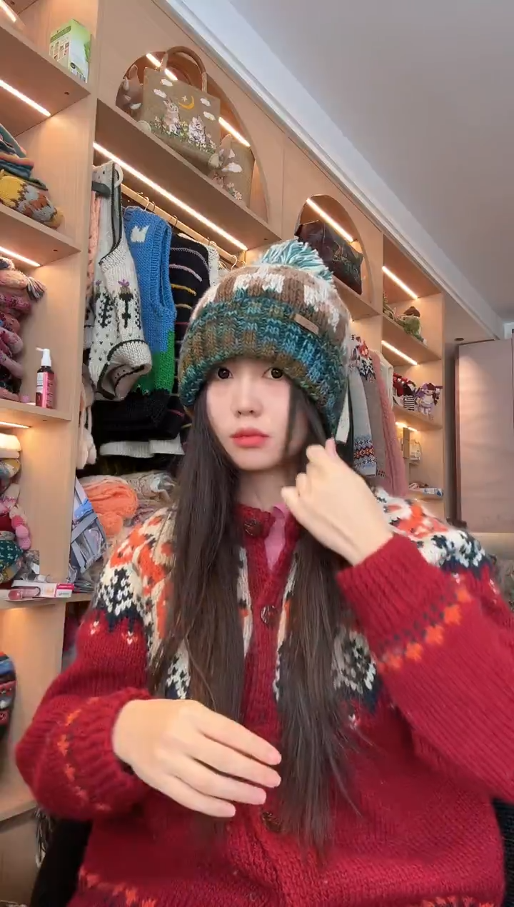 羊毛脏脏蘑菇帽 