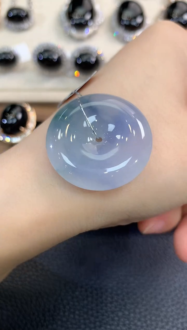 翡翠未镶嵌吊坠(不含链)春日珠宝 B137多样性一件发紫货有色差