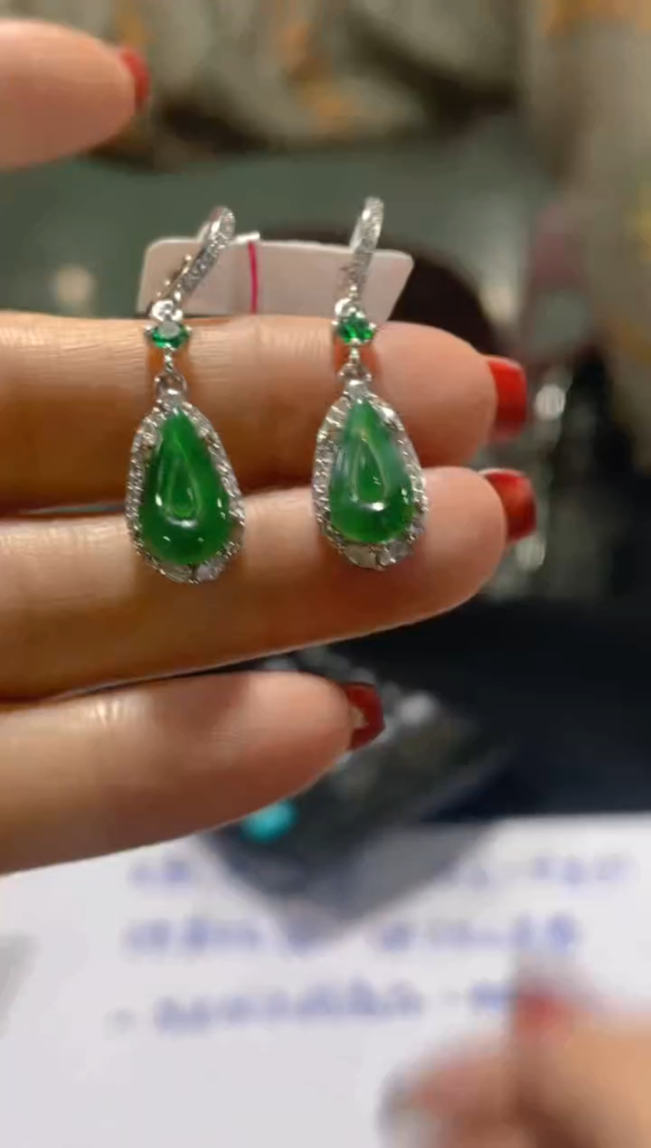 【闪购商品】翡翠耳饰未镶嵌天然A货翡翠（多样性发货拍一发一）