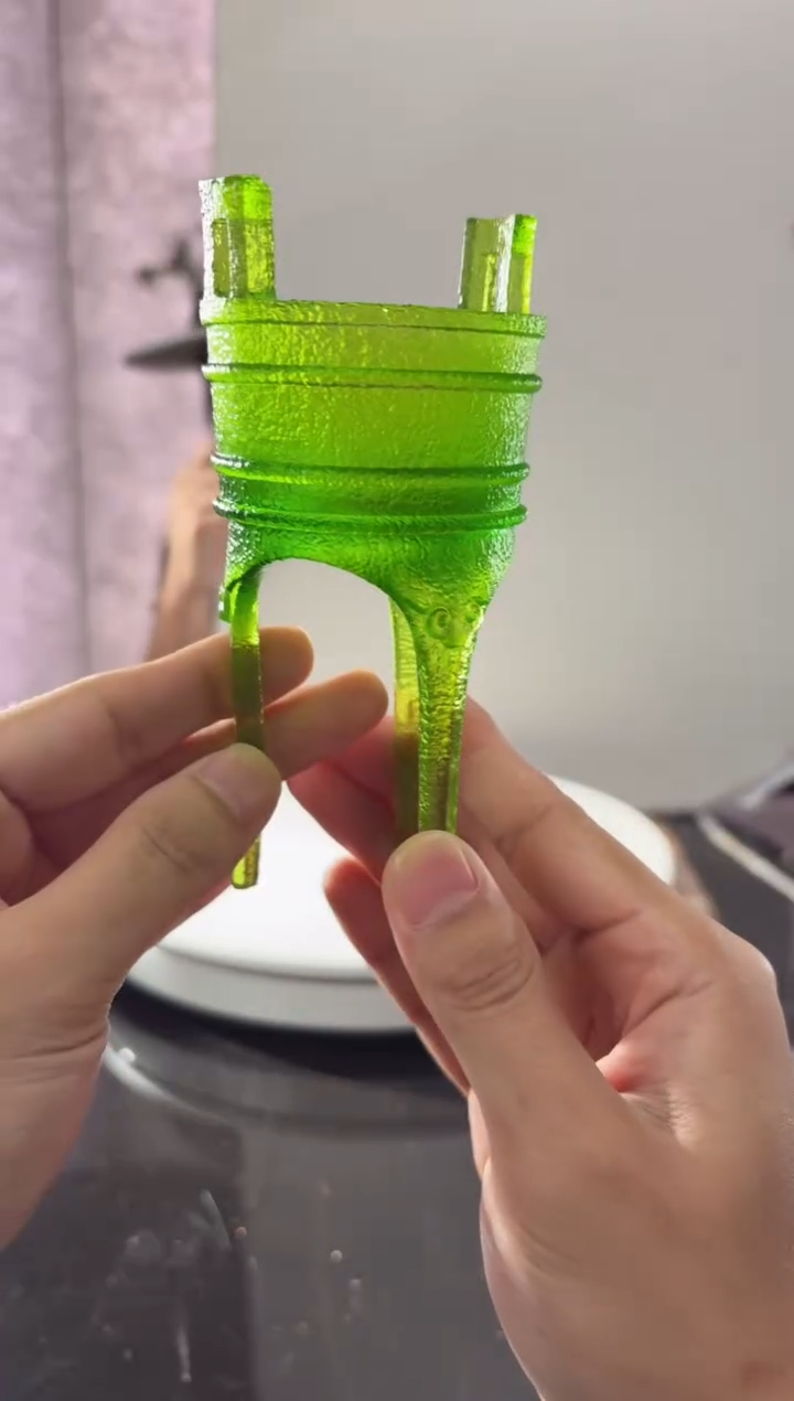 摆件CS0202020绿色三足鼎艺术摆件