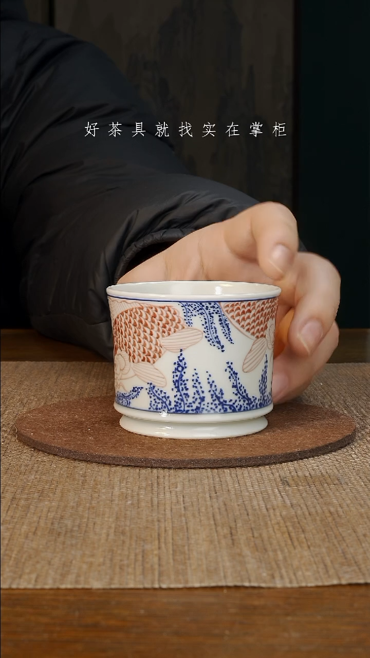 【闪购商品】摆件景德镇手工手绘茶具大器宛成