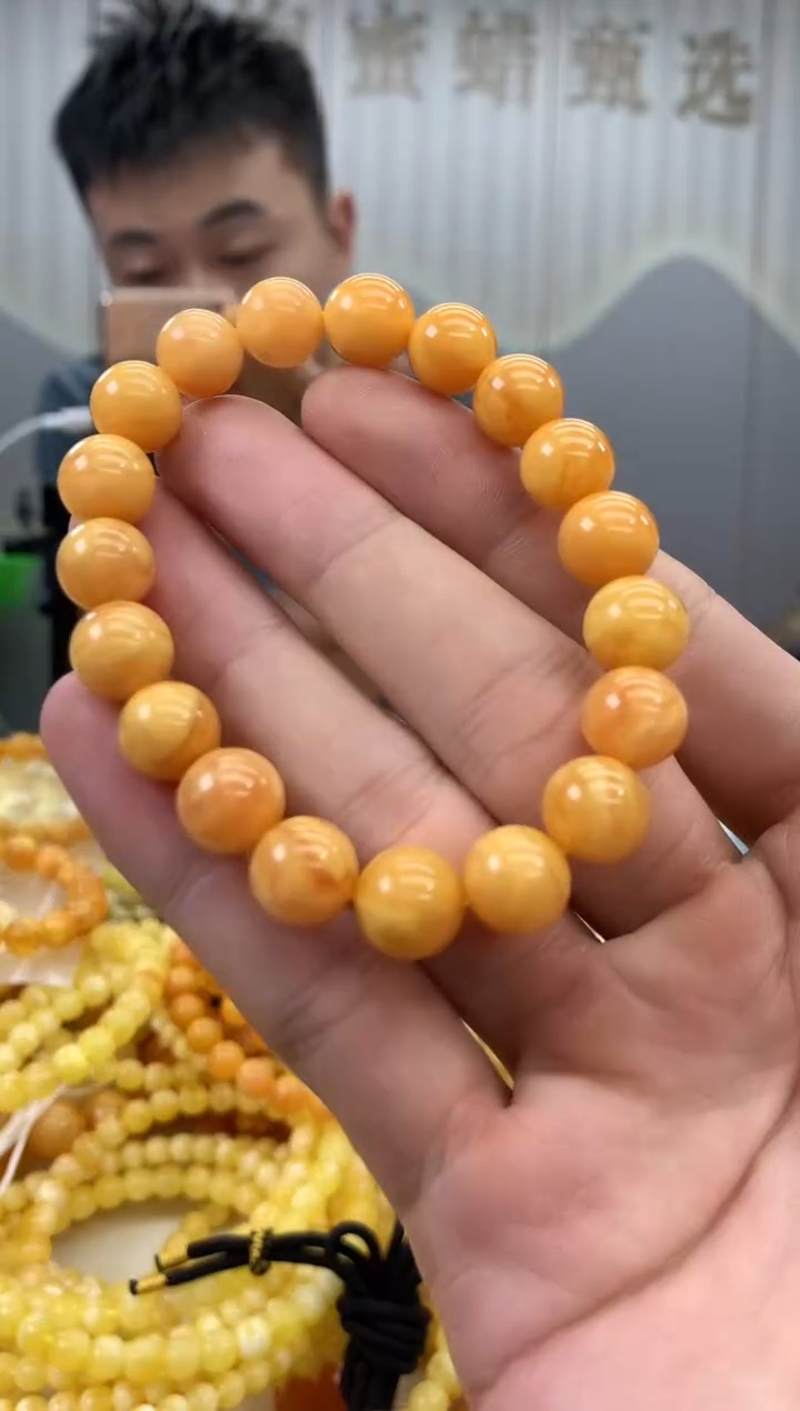 裸石琥珀未镶嵌手串