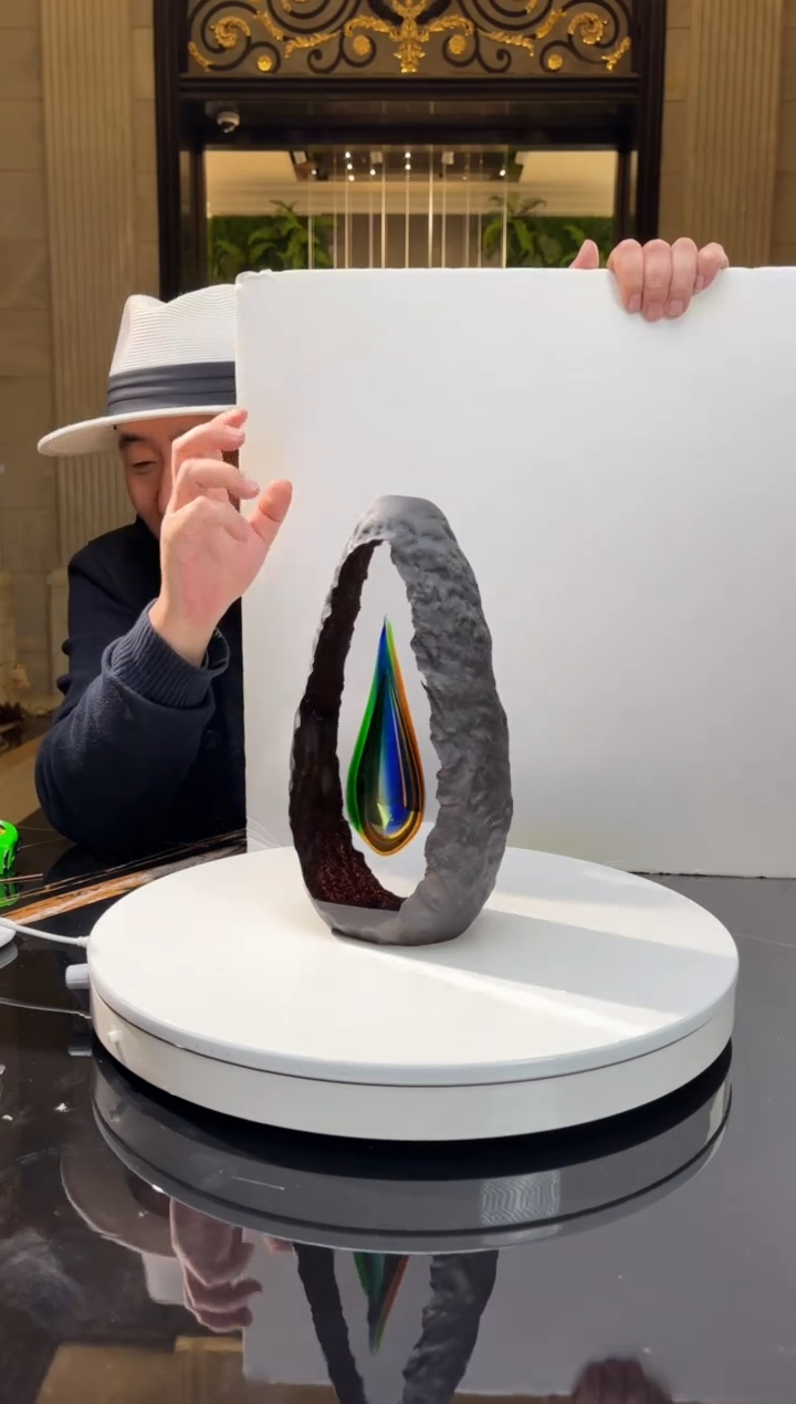 【闪购商品】茶宠AJ06526水晶琉璃艺术摆件