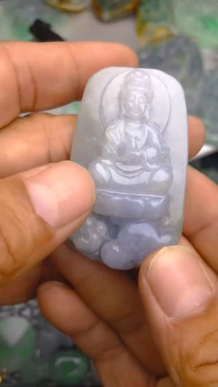 【闪购商品】翡翠吊坠(不含链)未镶嵌紫罗兰观音