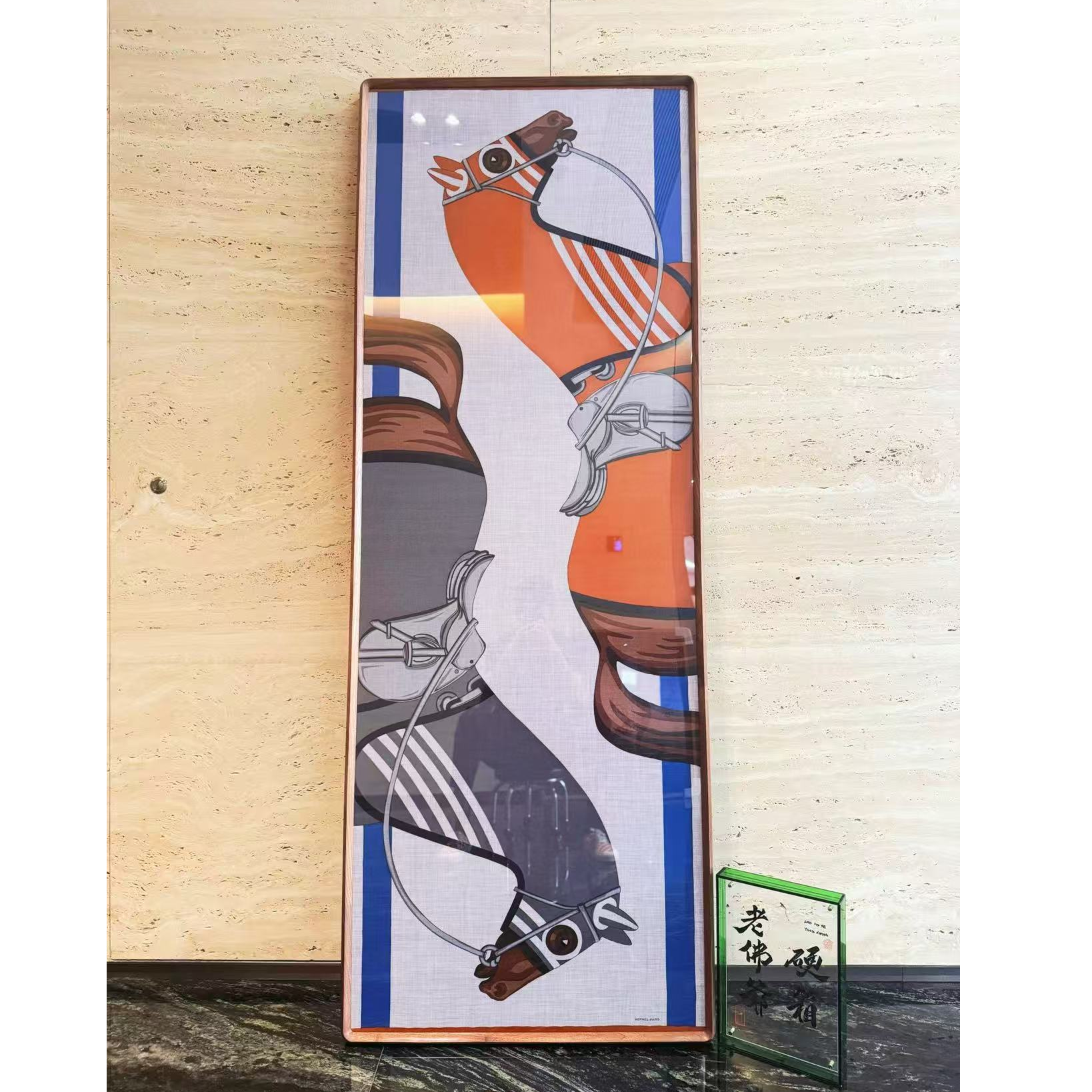 未使用 Hermes/爱马仕 Hermes/爱马仕 老佛爷 披风骏马丝巾画