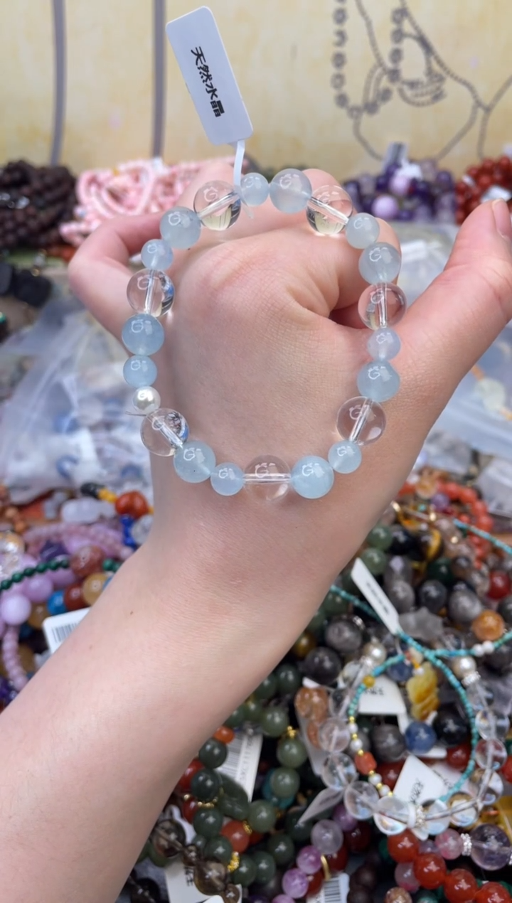 未镶嵌手链海蓝宝石289