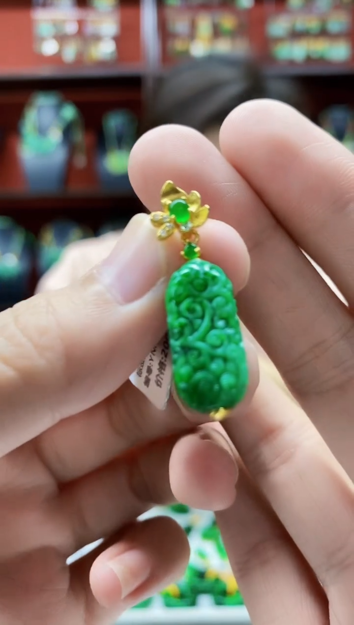 颈饰未镶嵌翡翠翡翠吊坠