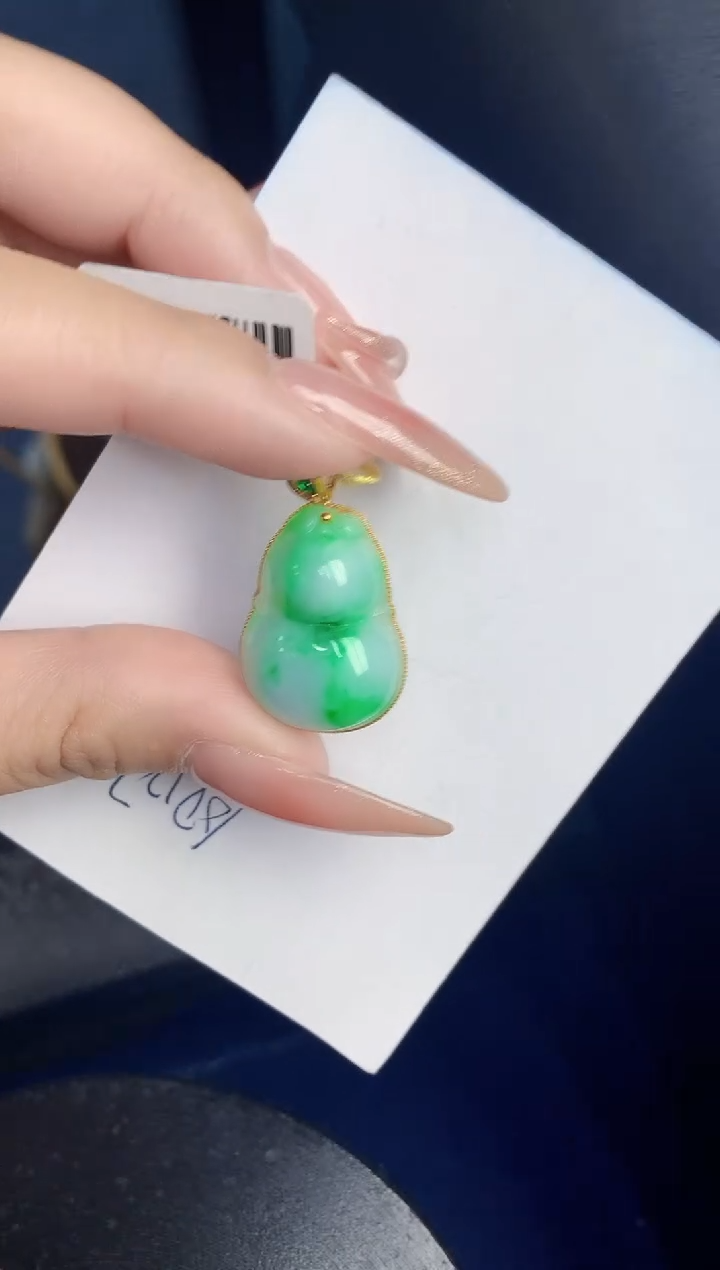 【闪购商品】翡翠颈饰18K金镶嵌000000000