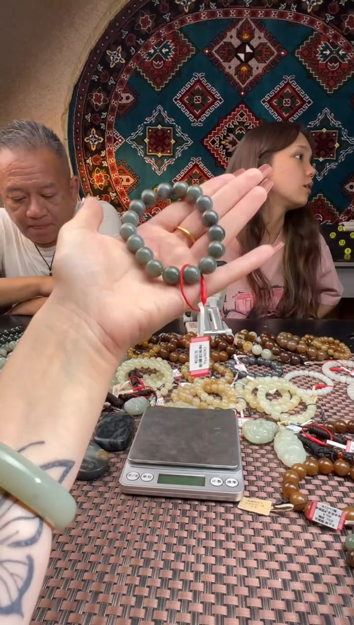 手串未镶嵌和田玉若羌料李保国矿手串卡12
