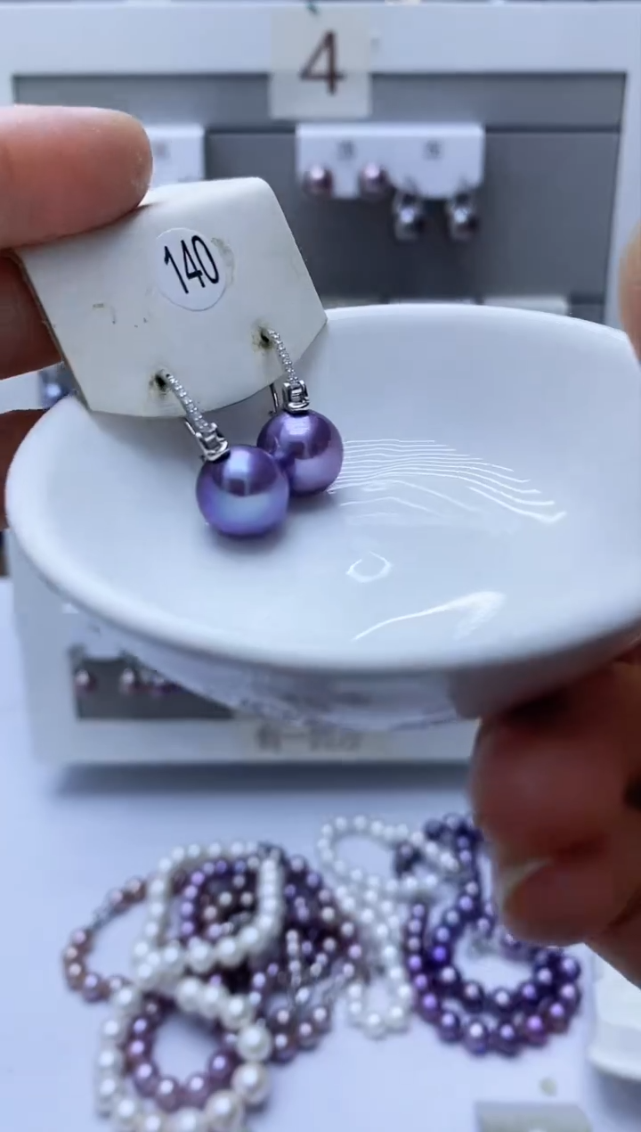 【闪购商品】淡水珍珠耳饰银S925镶嵌140