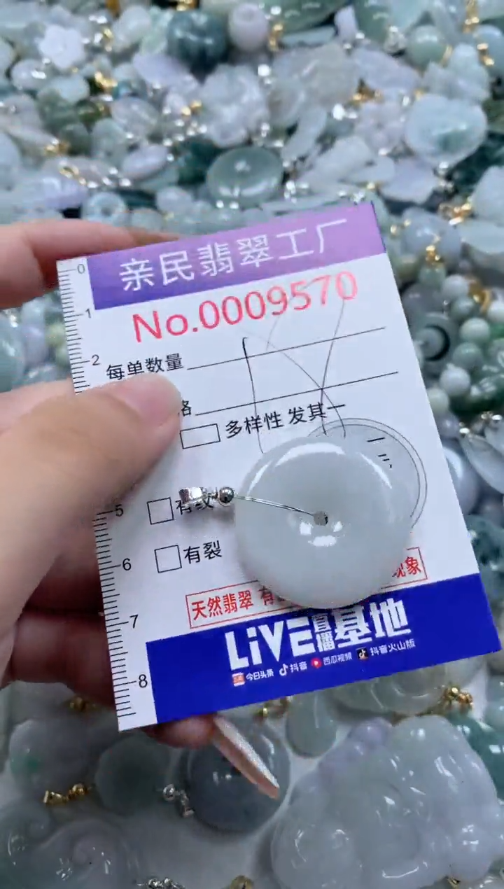 翡翠未镶嵌吊坠(不含链)9570