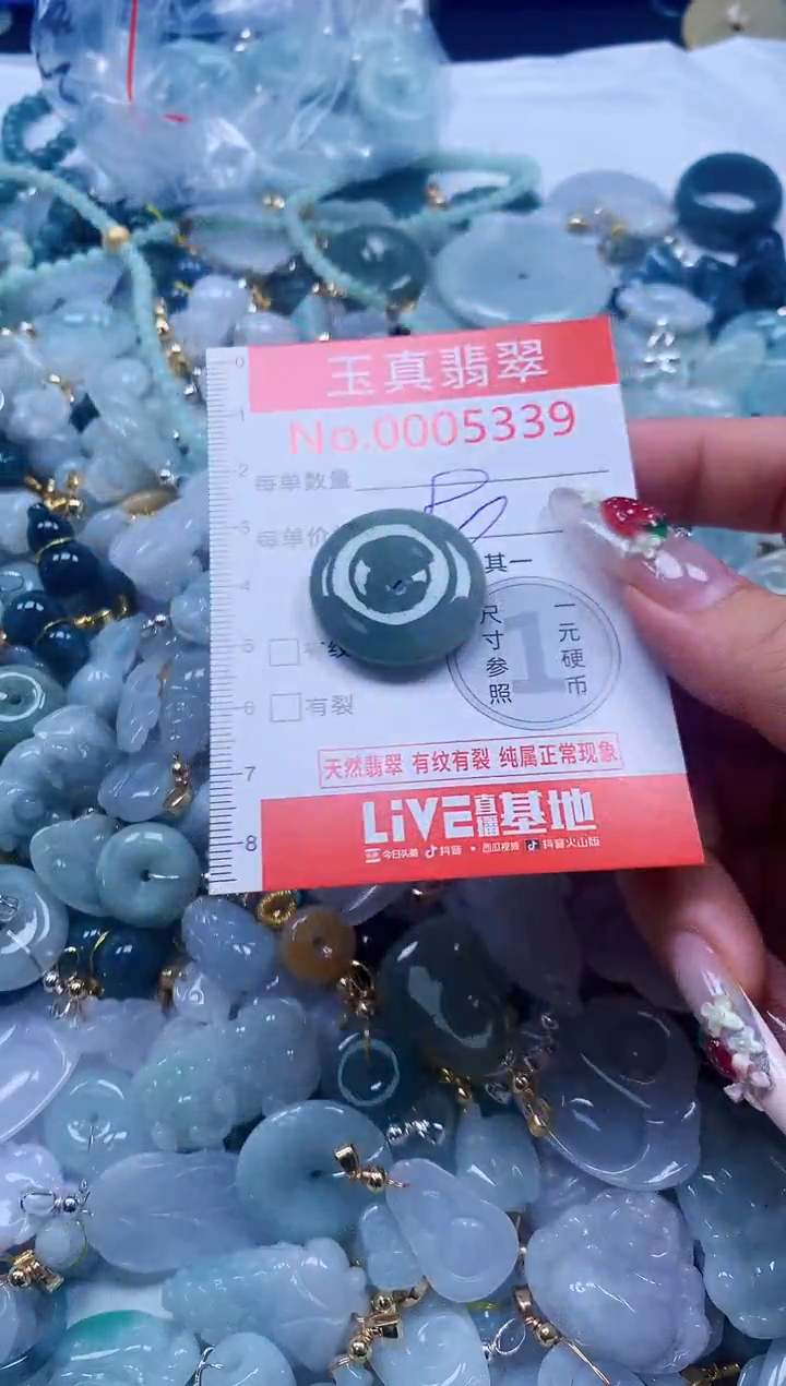 翡翠未镶嵌吊坠(不含链)5339