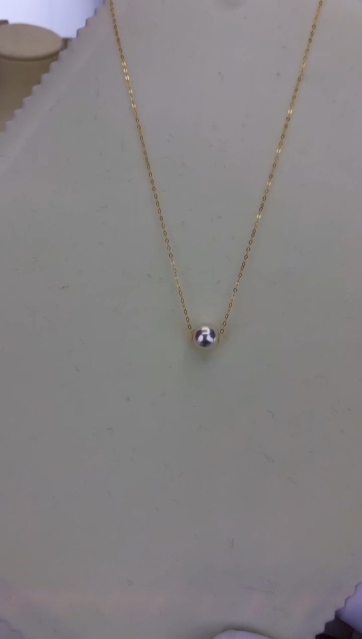 18K金镶嵌DA海水珍珠 GD007 8-9 吊坠