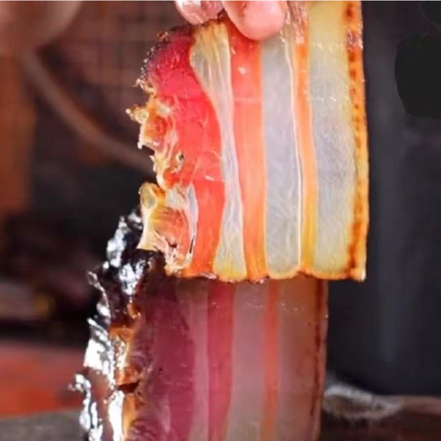 【现选现称】贵州农家柴火烟熏腊肉五花肉