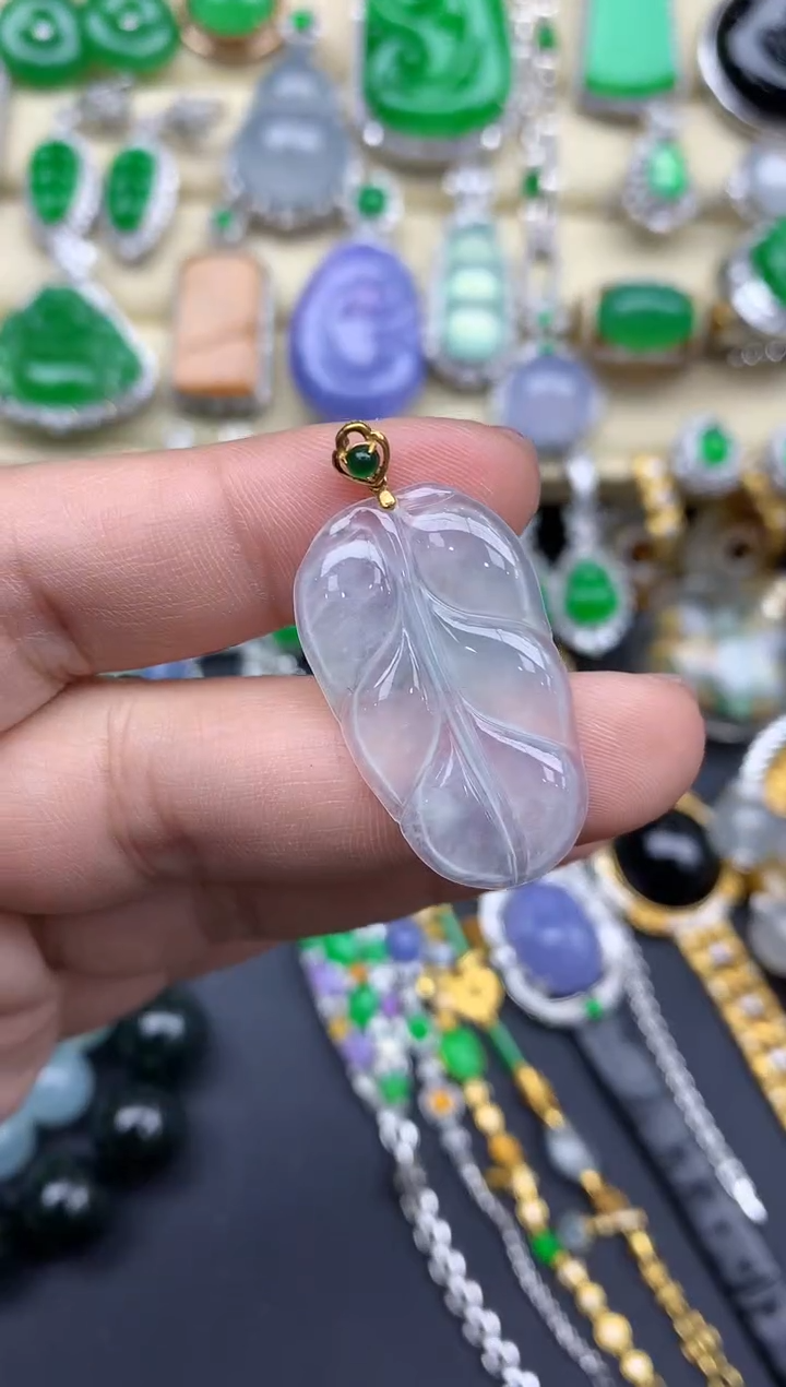 【闪购商品】翡翠颈饰18K金镶嵌182-中国好珍宝