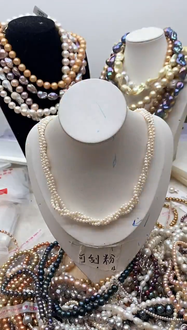 【闪购商品】淡水珍珠颈饰钛钢120