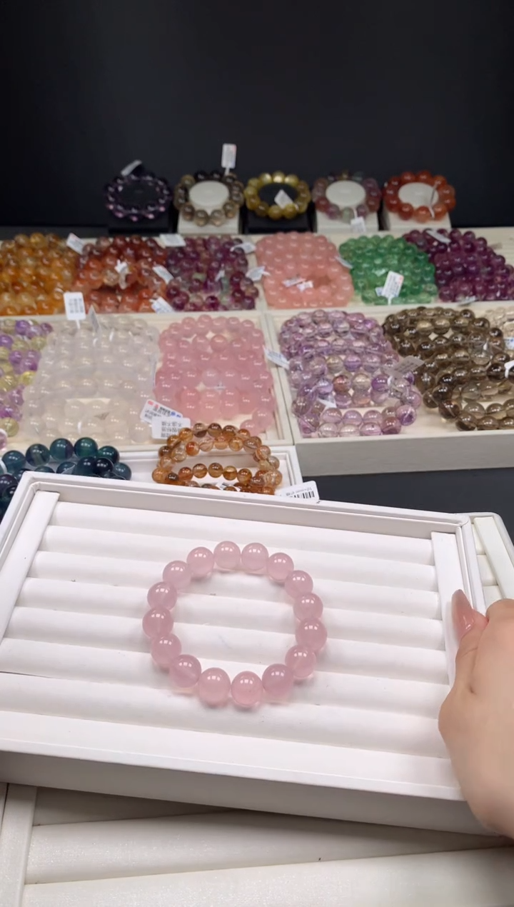 【闪购商品】水晶手串未镶嵌马粉13，A8