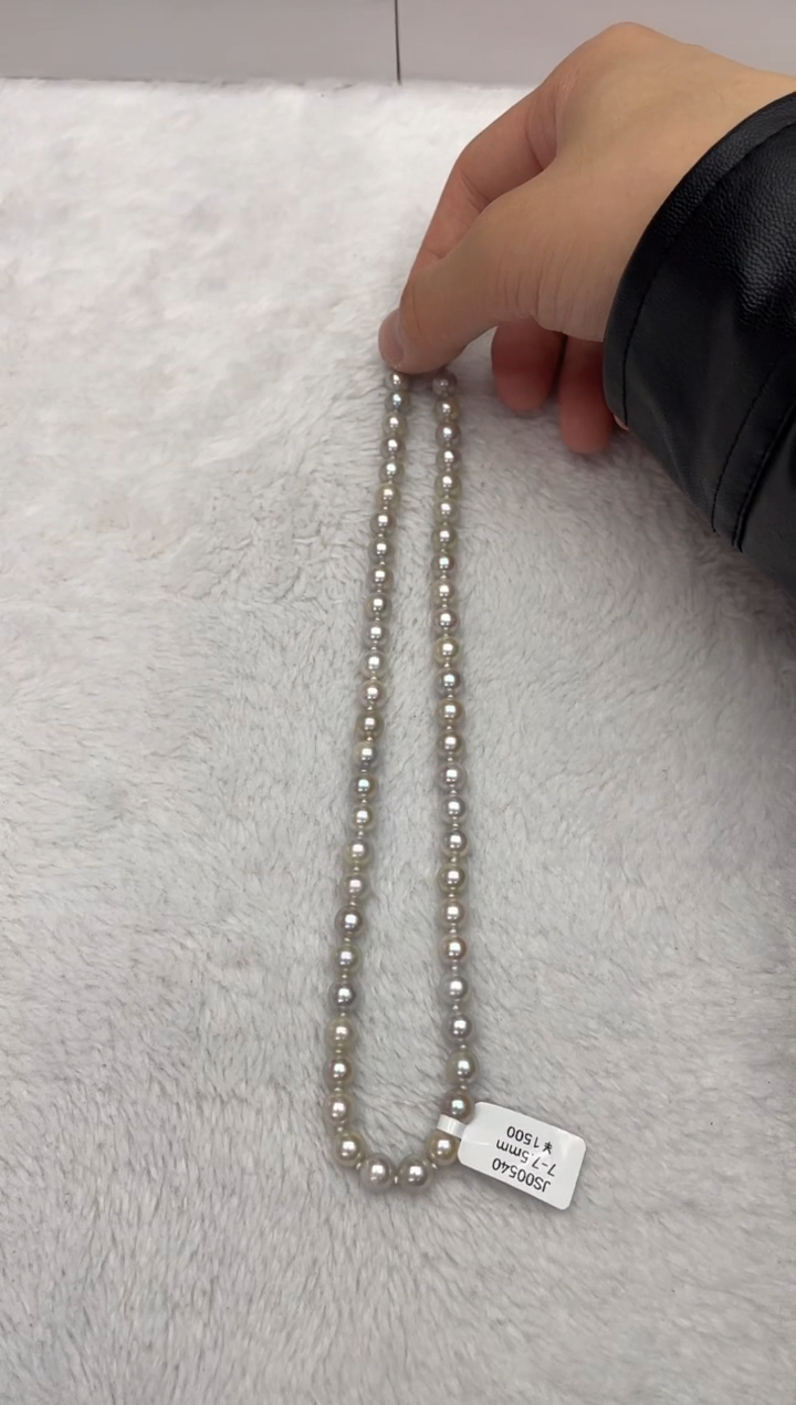 【闪购商品】海水珍珠颈饰未镶嵌AK真多麻7-7.5mm（多样性发一）