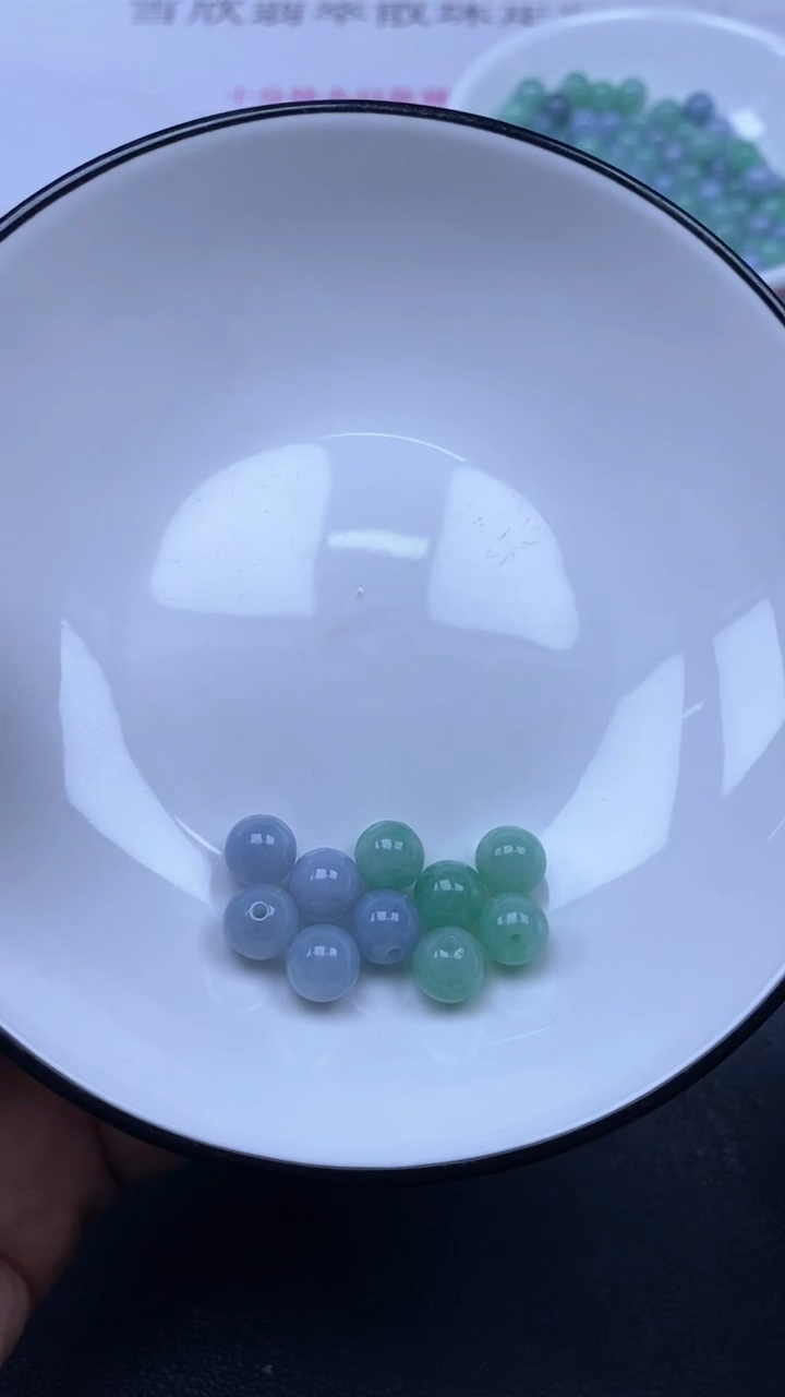 颈饰未镶嵌翡翠雪欣散珠定制diy