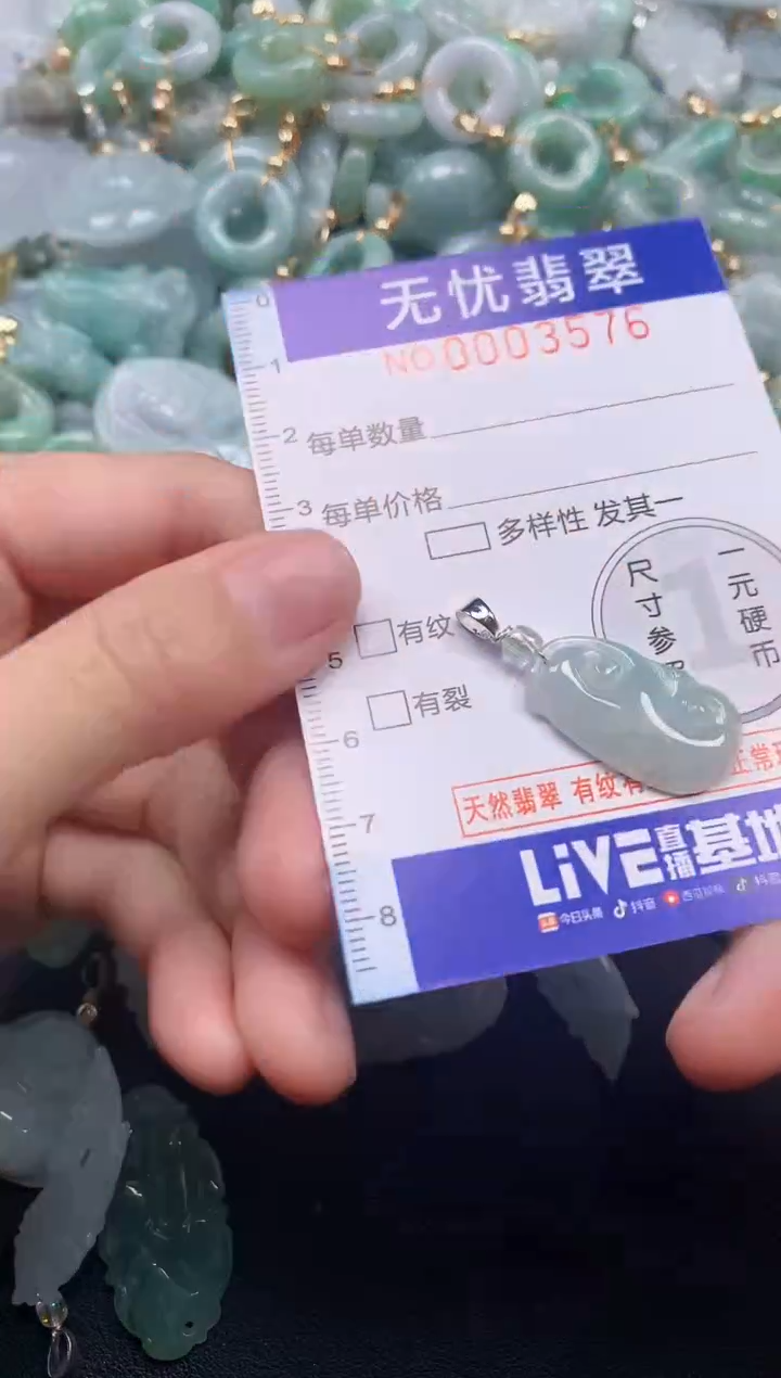 颈饰未镶嵌翡翠3576
