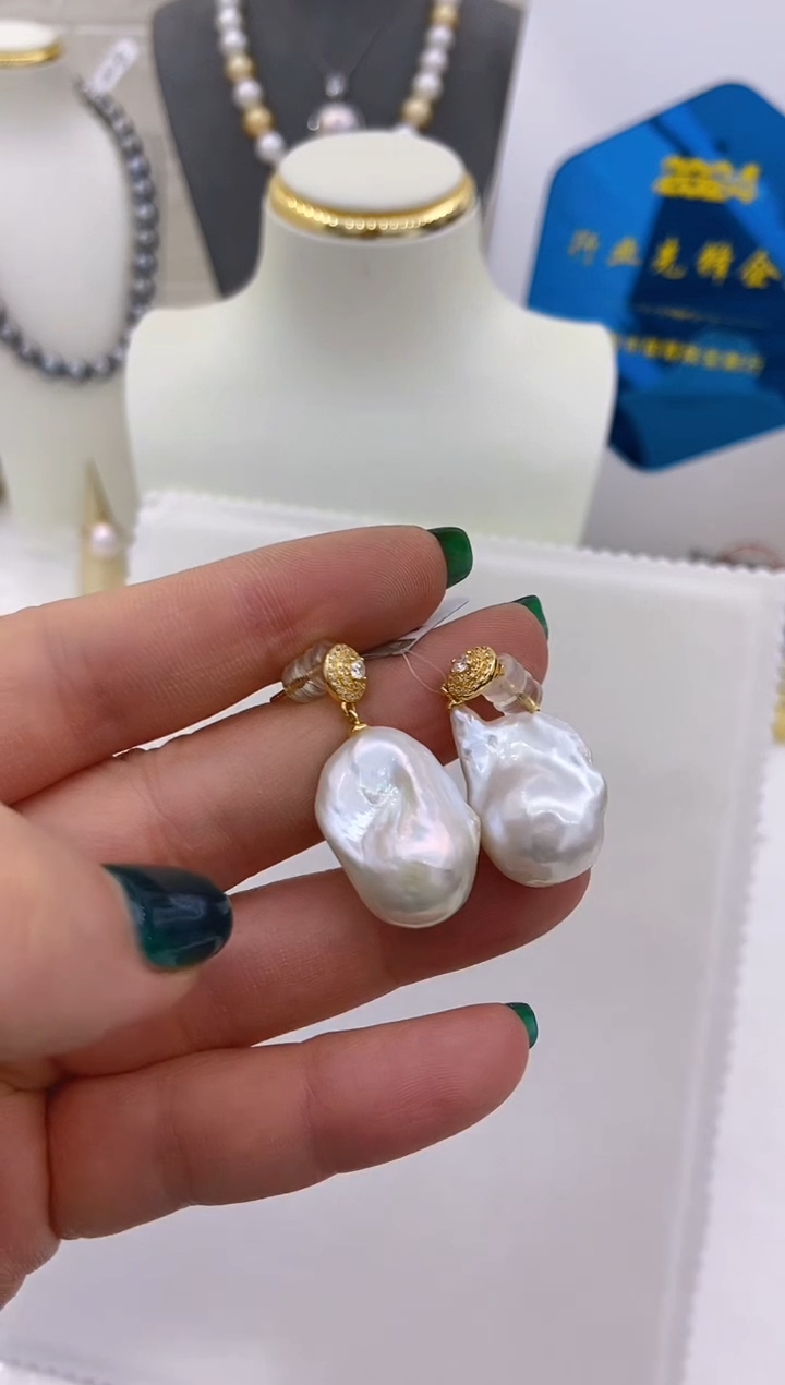 【闪购商品】淡水珍珠耳饰未镶嵌73