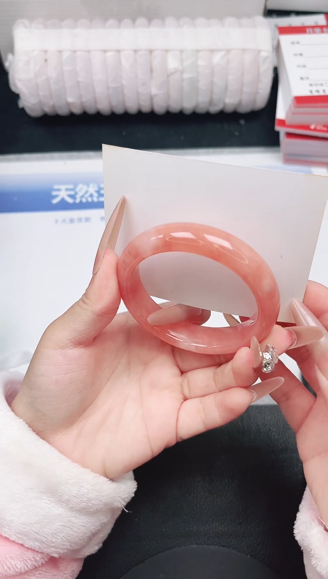 未镶嵌手镯石英质玉84-54