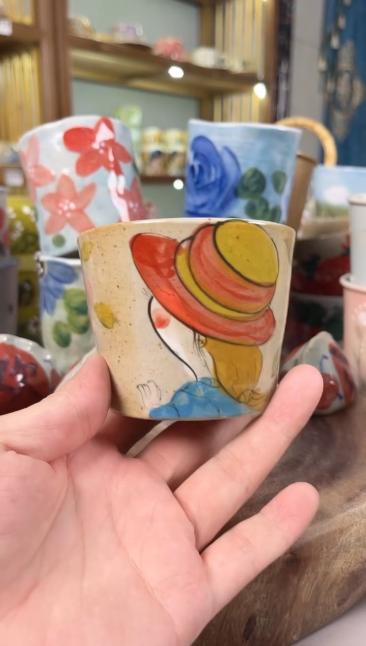 瓷片手绘高温釉下彩陶瓷