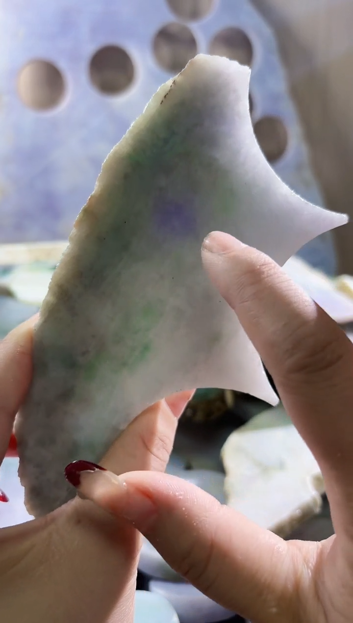 翡翠未镶嵌颈饰翡翠A货 姜谭64