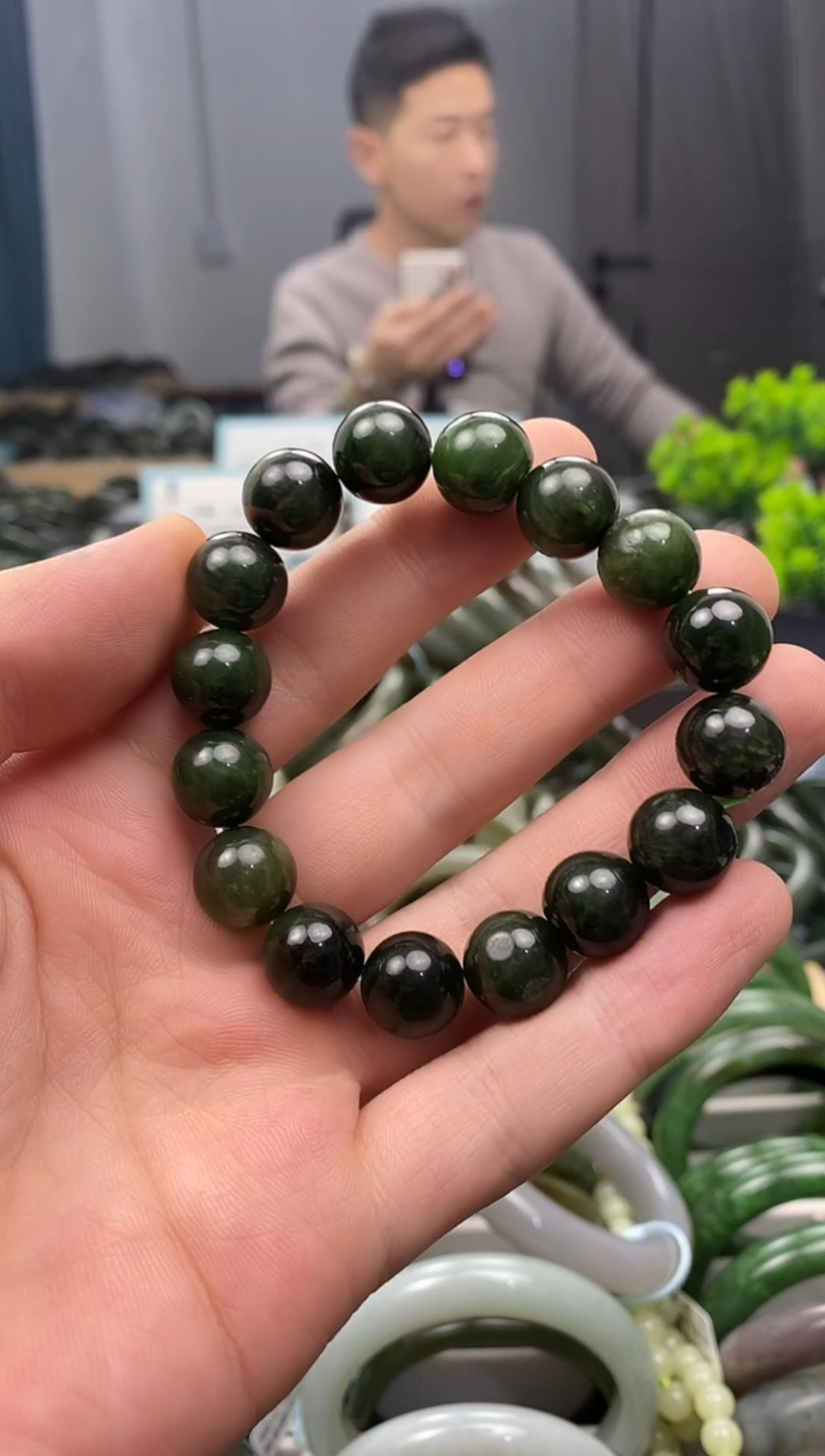 未镶嵌手镯和田玉12mm