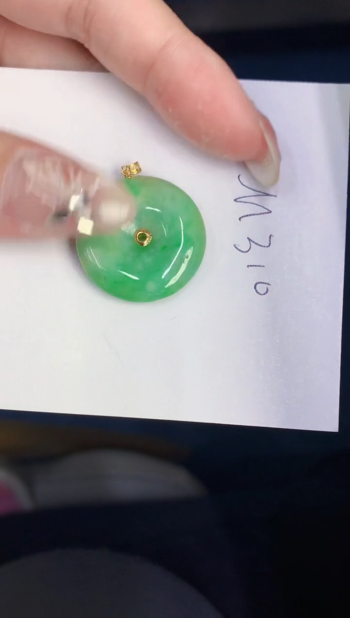 【闪购商品】翡翠颈饰18K金镶嵌000000000000